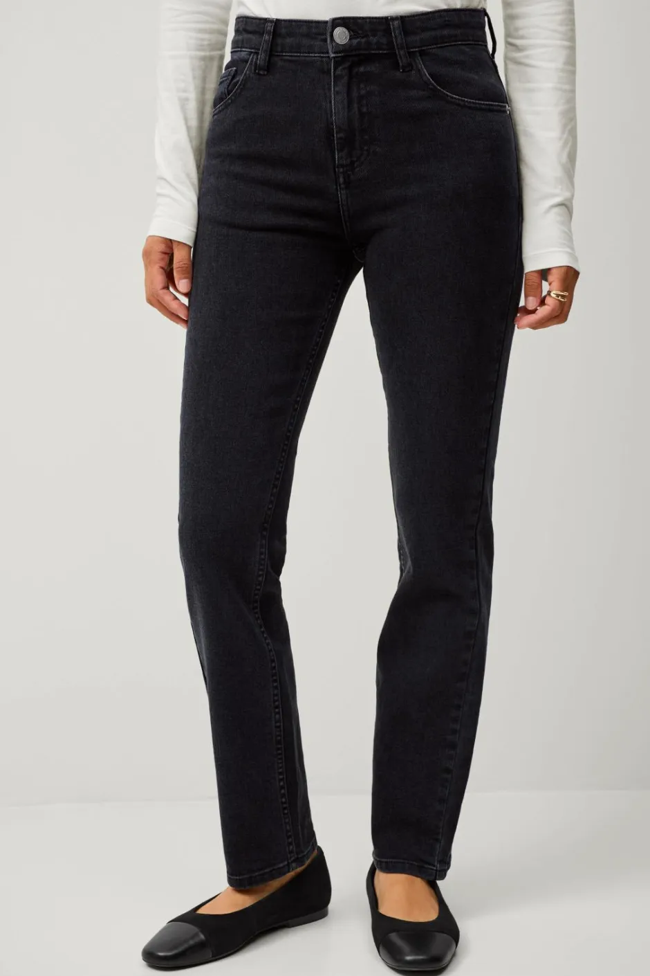 Ellos Collection Smalle stretchjeans med høj talje^Dame Jeans