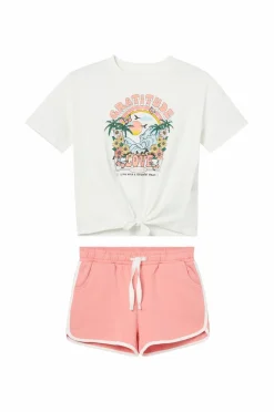 Hot Collection Sæt Nathalie med top og sweatshorts Børn Sæt Til Børn
