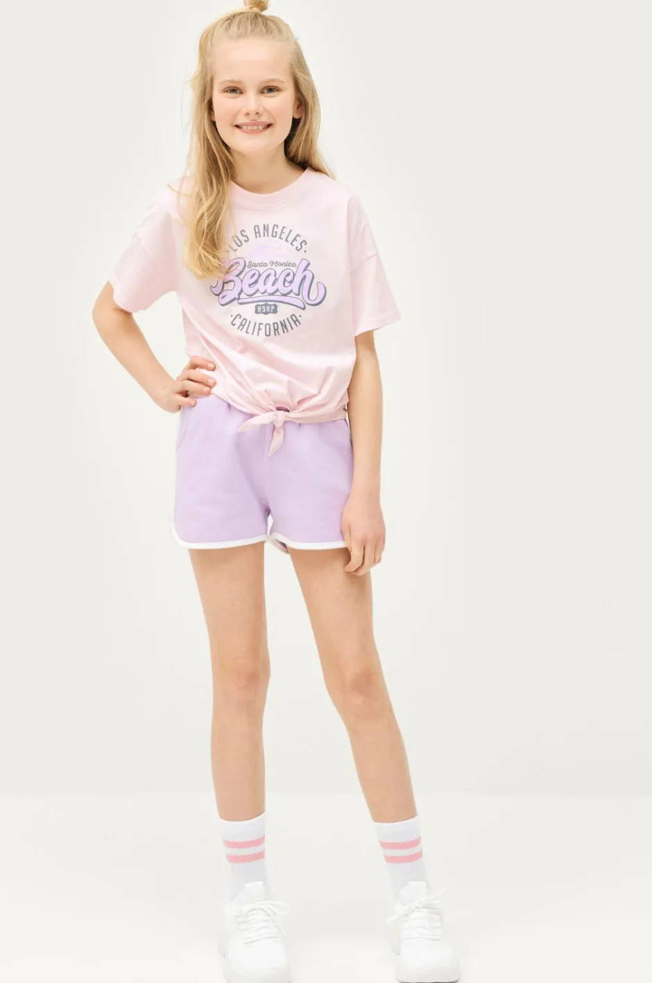 Ellos Collection Sæt Nathalie med top og sweatshorts^Børn Sæt Til Børn