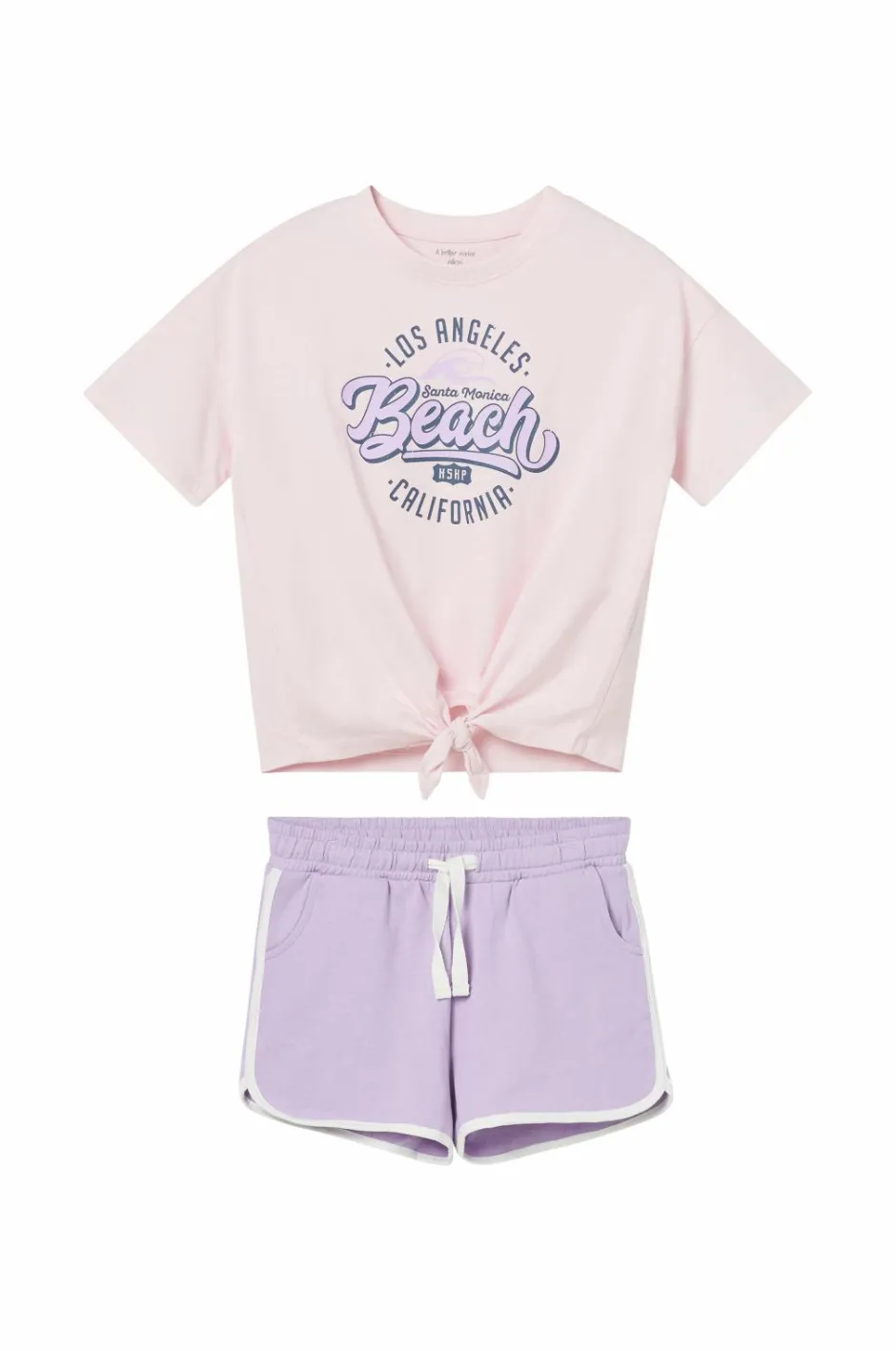 Ellos Collection Sæt Nathalie med top og sweatshorts^Børn Sæt Til Børn
