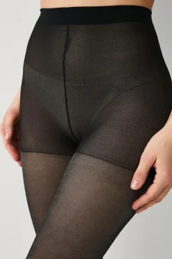 Hot Collection Strømpebukser Glitter 30 Den Dame Strømpebukser