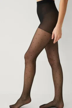 Best Collection Strømpebukser Dots 20 Den Dame Strømpebukser