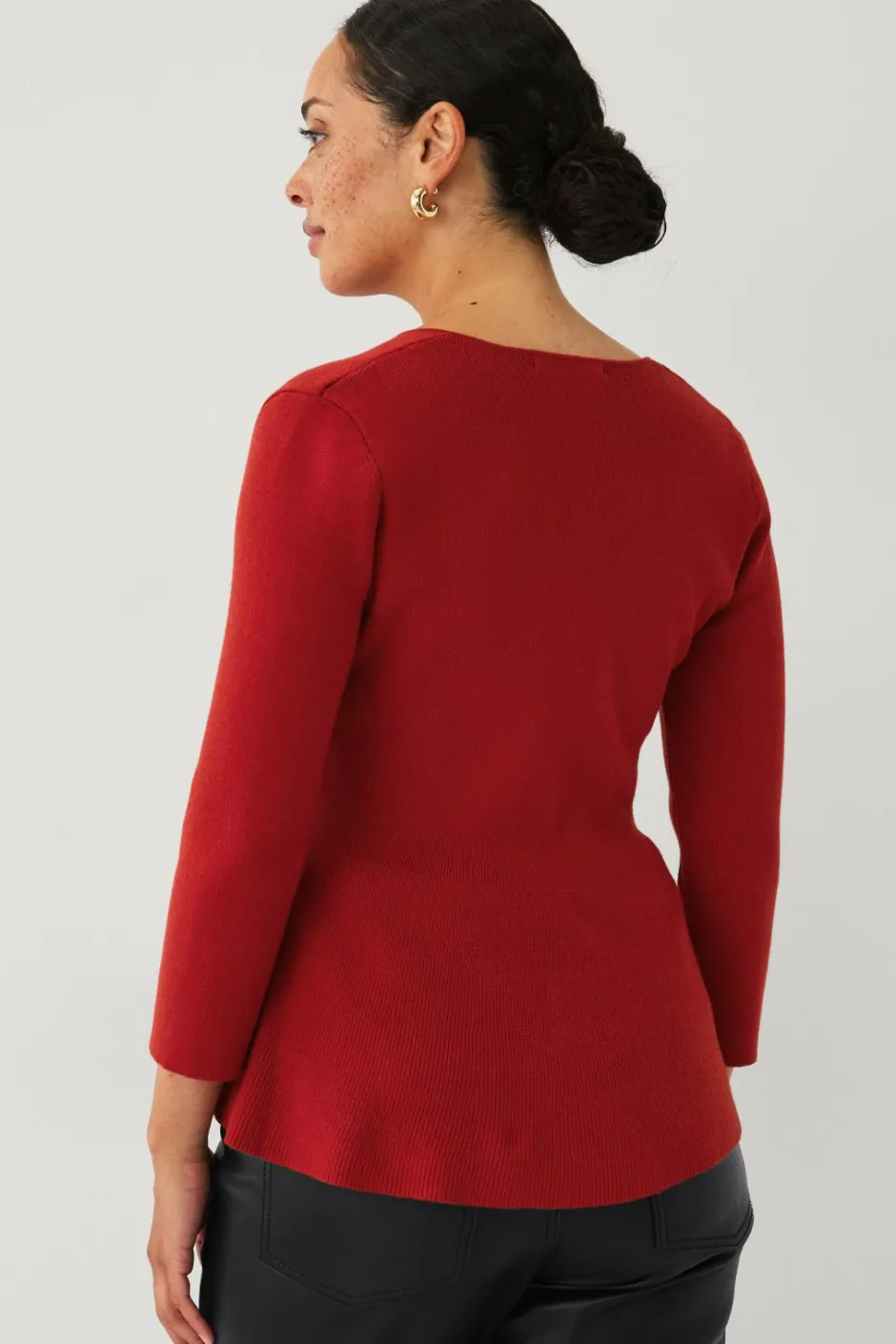 Ellos Collection Strikket Top med v-hals^Dame Toppe & Tank-Toppe