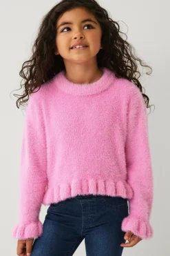 Sale Collection Strikket trøje med flæser Børn Trøjer & Cardigans