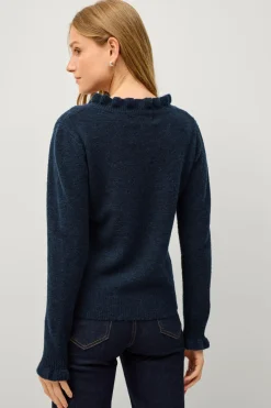 Ellos Collection Strikket trøje med flæsedetaljer^Dame Trøjer & Cardigans