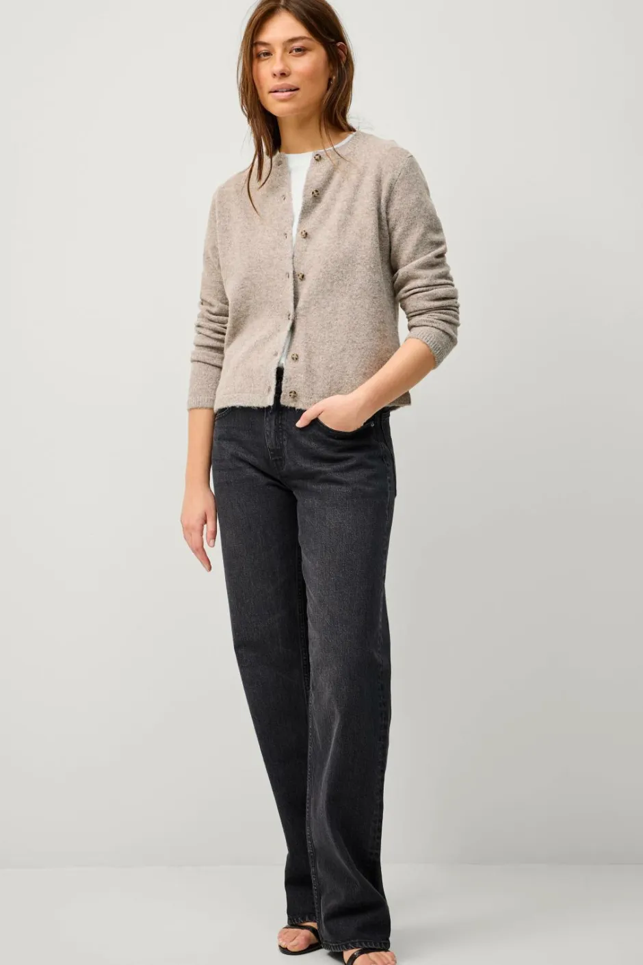 Ellos Collection Strikket cardigan^Dame Basistøj|Trøjer & Cardigans