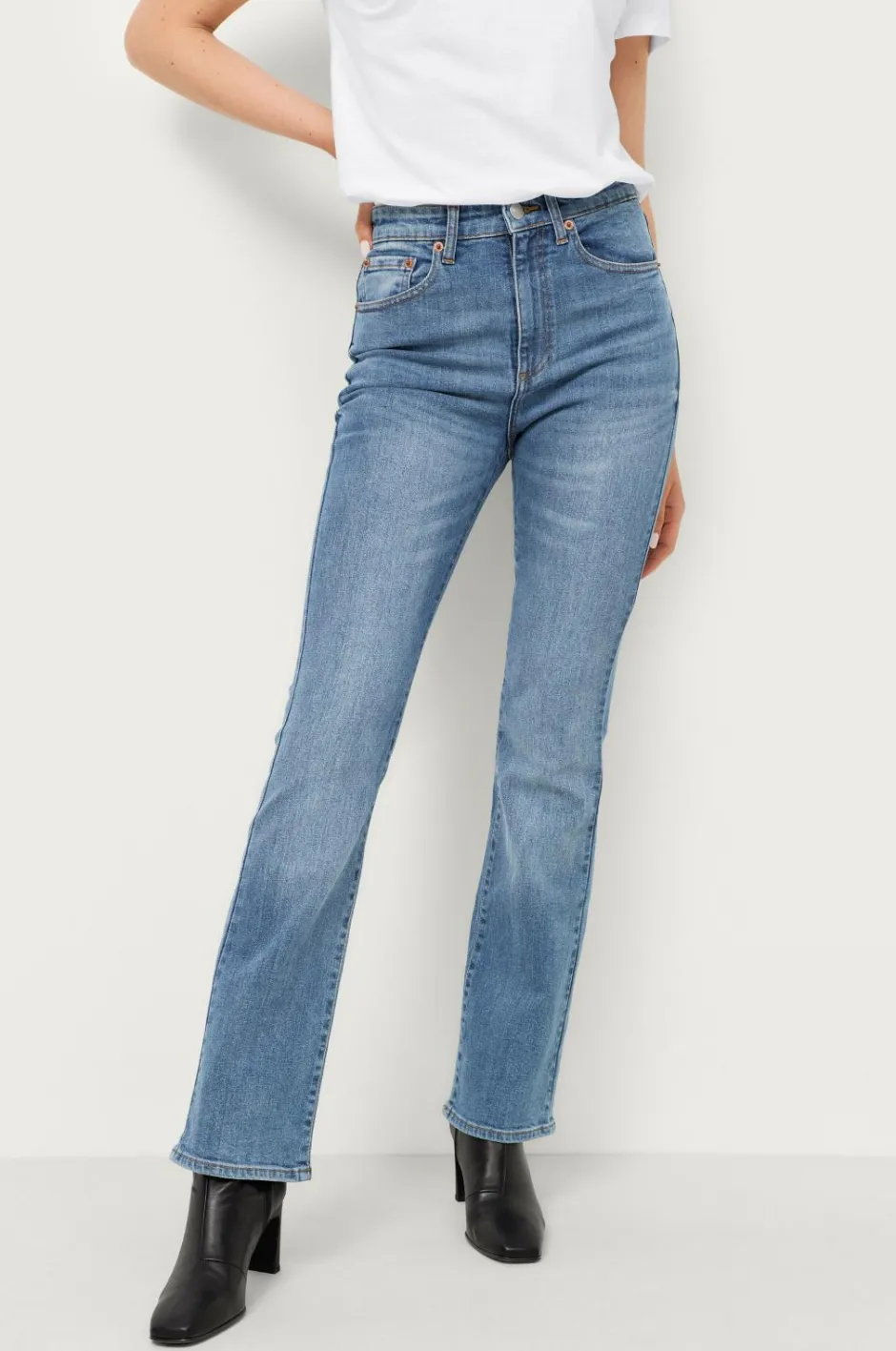 Ellos Collection Stretchjeans med svaj med høj talje^Dame Jeans