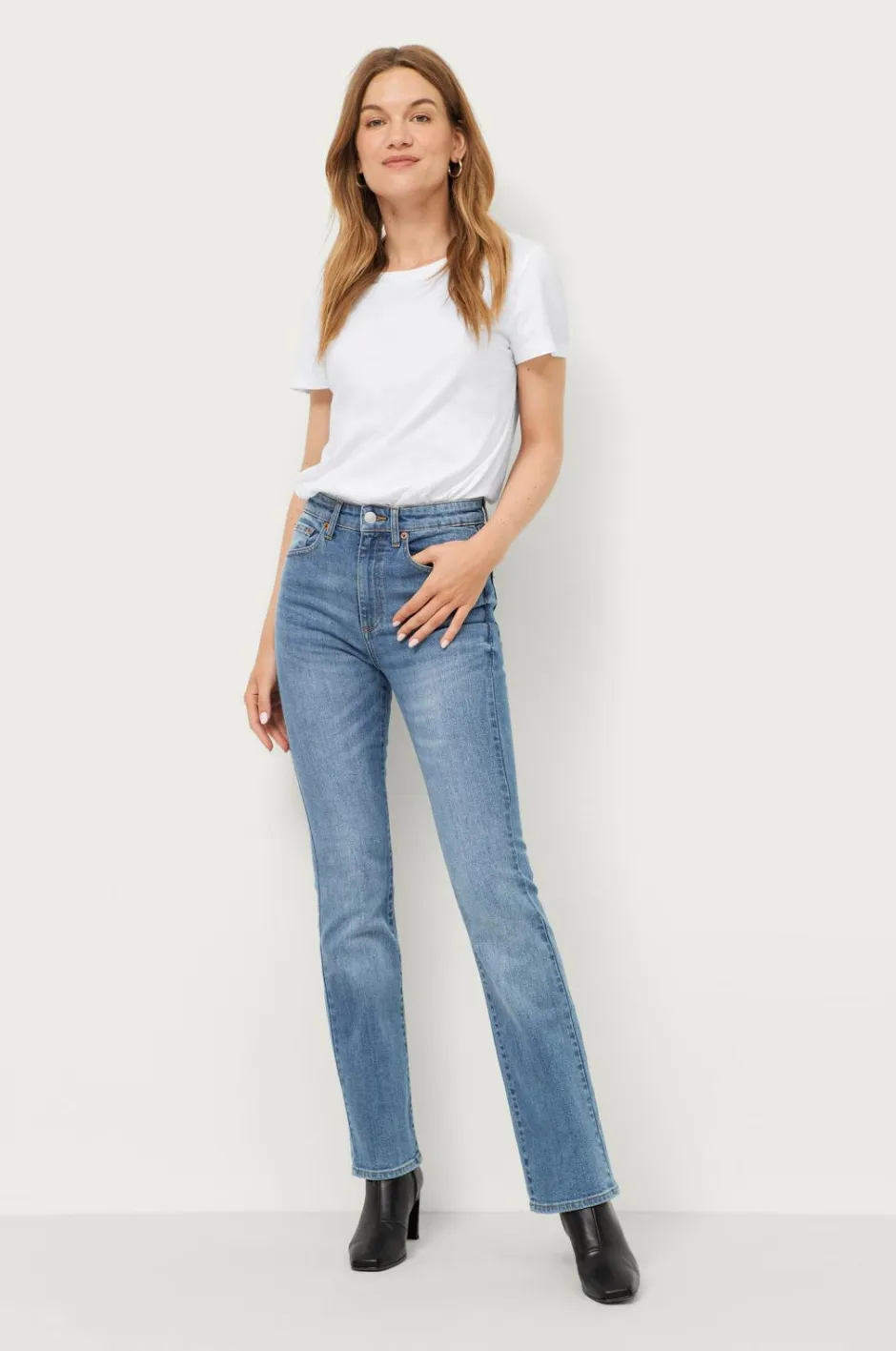 Ellos Collection Stretchjeans med svaj med høj talje^Dame Jeans