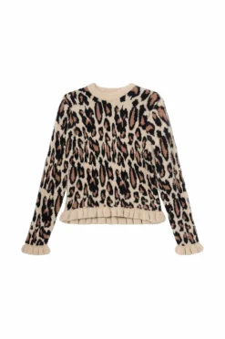 Ellos Collection Strikket trøje med flæser^Børn Trøjer & Cardigans
