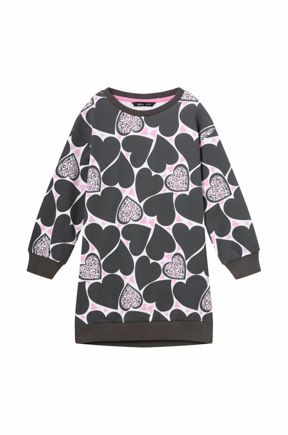Hot Collection Sweatshirtkjole med tryk Børn Kjoler