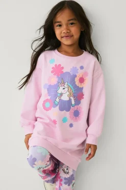 Sale Collection Sweatshirtkjole med tryk Børn Kjoler
