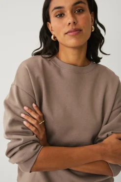 Clearance Collection Sweatshirt med børstet inderside Dame Sweatshirts & Hoodies