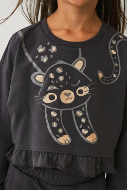 Ellos Collection Sweatshirt med volant^Børn Sweatshirts & Hoodies