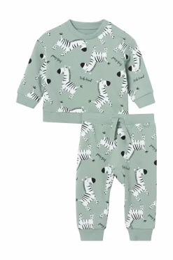 Clearance Collection Sweatshirt + sweatbukser Set Leon Børn Trøjer