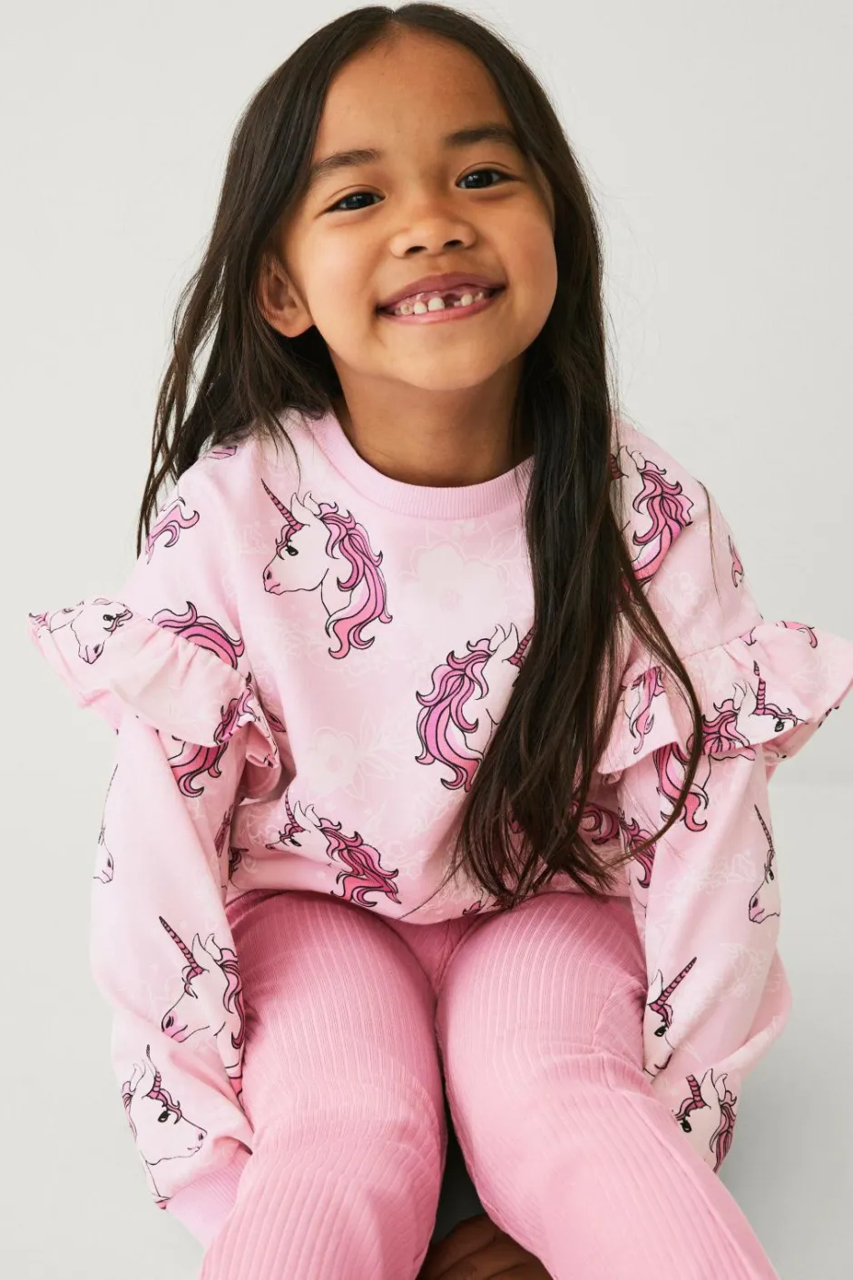 Discount Collection Sweatshirt med flæser Børn Sweatshirts & Hoodies