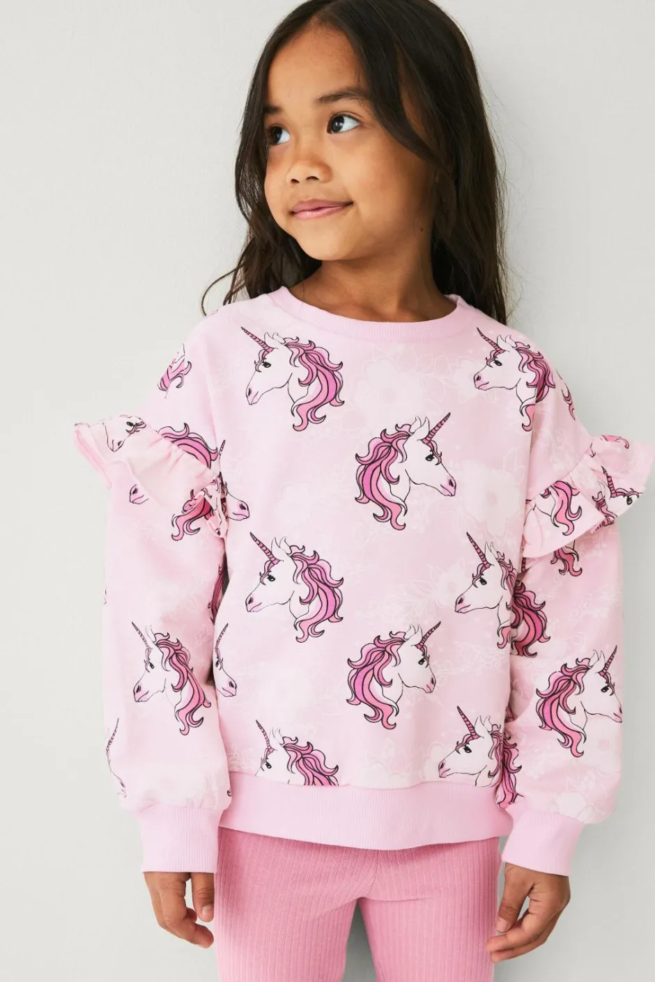 Discount Collection Sweatshirt med flæser Børn Sweatshirts & Hoodies