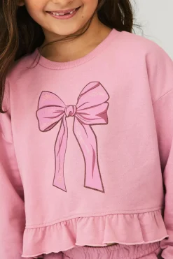 Ellos Collection Sweatshirt med volant^Børn Sweatshirts & Hoodies