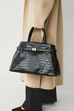 Online Collection Taske med gulddetaljer Dame Tasker