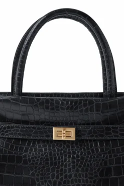 Online Collection Taske med gulddetaljer Dame Tasker