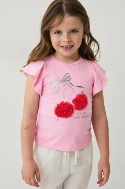 Ellos Collection Top med sommerfugleærmer^Børn Toppe & T-Shirts