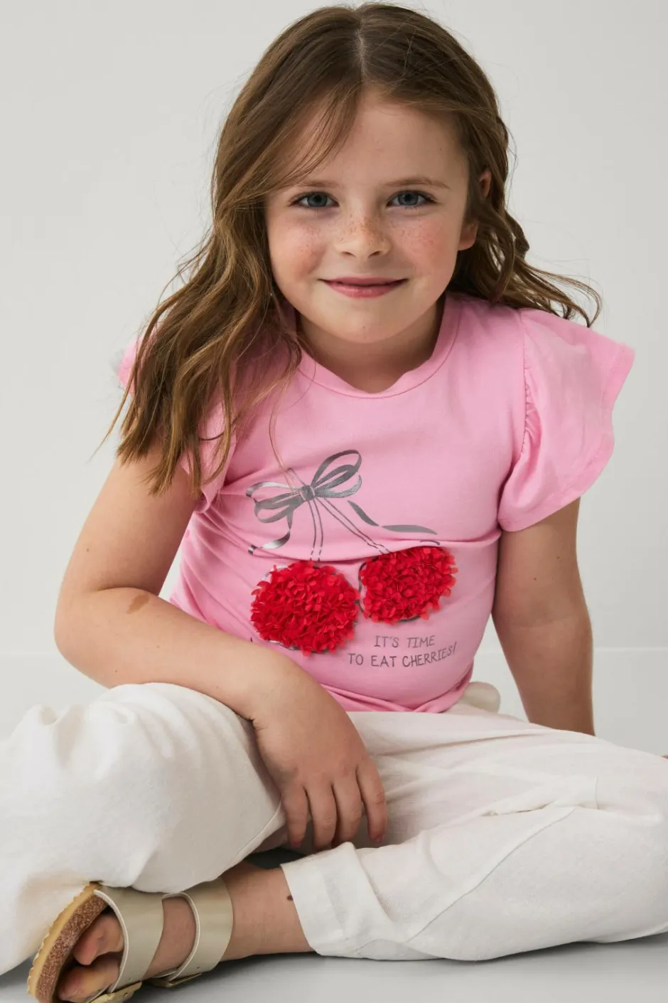 Ellos Collection Top med sommerfugleærmer^Børn Toppe & T-Shirts