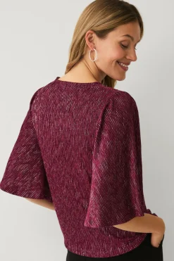 Outlet Collection Top med sommerfugleærme Dame Toppe & Tank-Toppe
