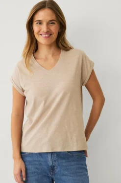 Hot Collection Top med v-hals Dame Basistøj