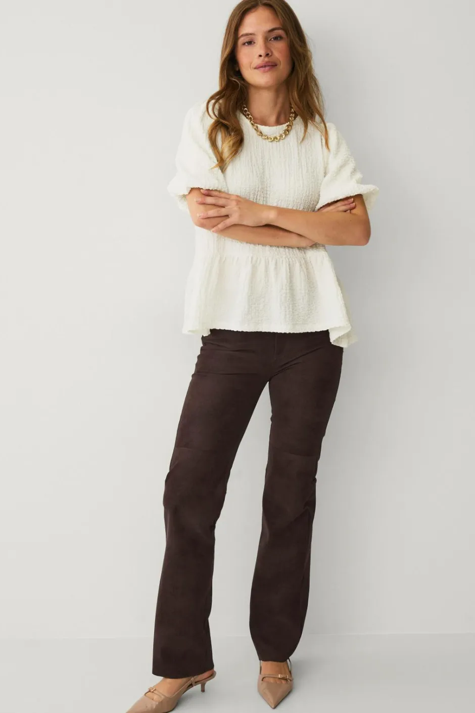 Sale Collection Top med korte ballonærmer Dame Toppe & Tank-Toppe