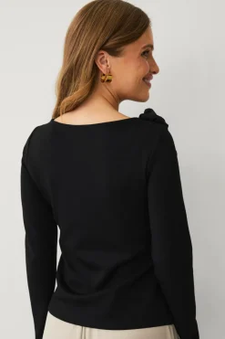 Ellos Collection Top med dekorative blomster^Dame Toppe & Tank-Toppe