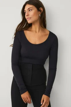 Clearance Collection Top med rund hals Dame Basistøj