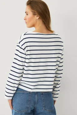 Hot Collection Top med afslappet pasform Dame Basistøj