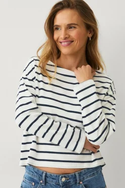 Hot Collection Top med afslappet pasform Dame Basistøj