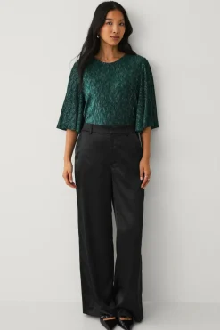 New Collection Top med sommerfugleærme Dame Toppe & Tank-Toppe