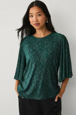 New Collection Top med sommerfugleærme Dame Toppe & Tank-Toppe