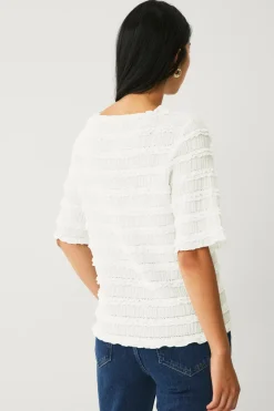 Sale Collection Top med flæsekanter Dame Toppe & Tank-Toppe