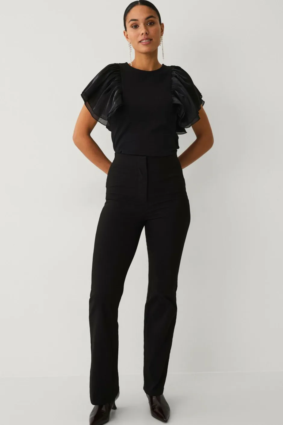 Hot Collection Top med volanter Dame Toppe & Tank-Toppe