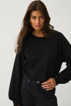 Online Collection Trøje med pufærmer Dame Trøjer & Cardigans