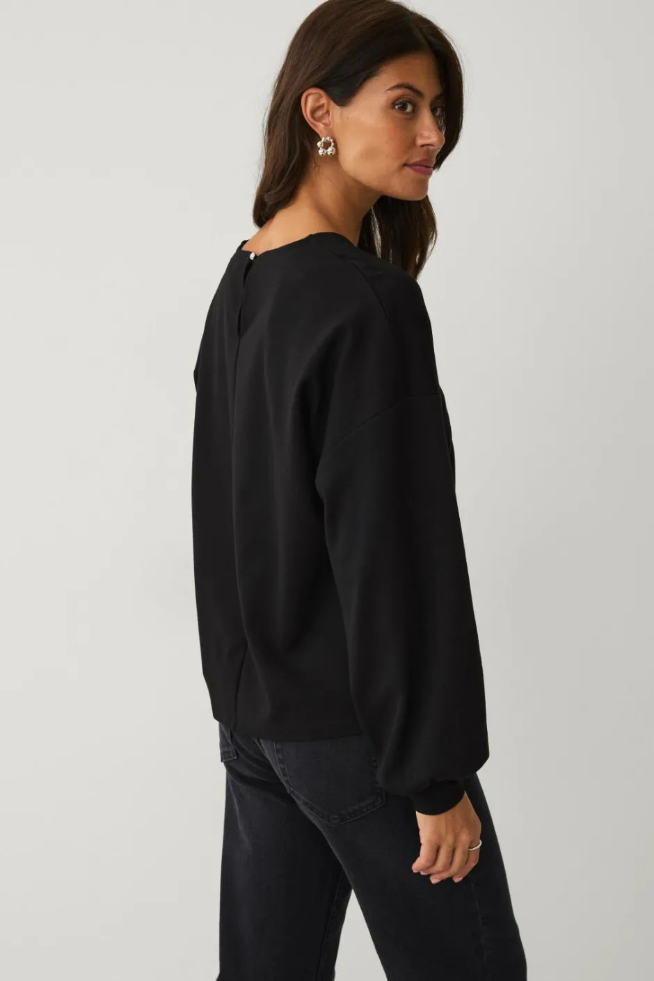 Online Collection Trøje med pufærmer Dame Trøjer & Cardigans