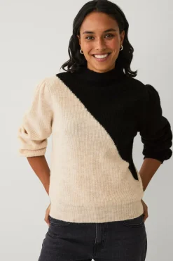 Sale Collection Trøje med lange pufærmer Dame Trøjer & Cardigans