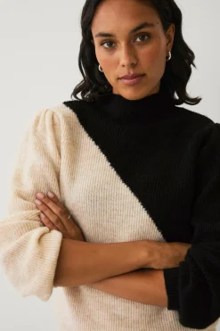 Sale Collection Trøje med lange pufærmer Dame Trøjer & Cardigans
