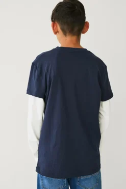 Ellos Collection T-shirt med falske ærmer^Børn Toppe & T-Shirts