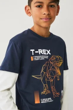 Ellos Collection T-shirt med falske ærmer^Børn Toppe & T-Shirts