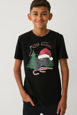 Outlet Collection T-shirt Christmas Henrik Børn Toppe & T-Shirts