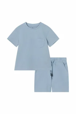 New Collection T-shirt + shorts i pique-materiale Børn Sæt Til Børn