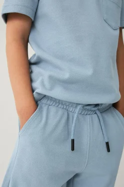 New Collection T-shirt + shorts i pique-materiale Børn Sæt Til Børn