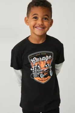Ellos Collection T-shirt med lange imiterede ærmer^Børn Toppe & T-Shirts