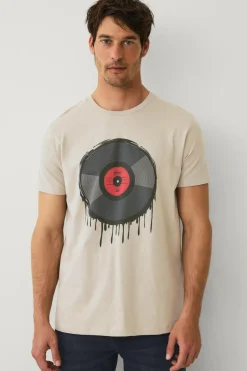 Hot Collection T-shirt med tryk T-Shirts & Tanktoppe