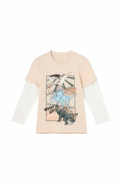 New Collection T-shirt med lange imiterede ærmer Børn Toppe & T-Shirts