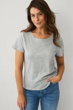 Online Collection T-shirt Crew Neck Dame Basistøj