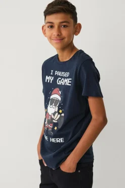 Hot Collection T-shirt Christmas Henrik Børn Toppe & T-Shirts